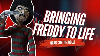 Freddy Krueger The Nightmare Comes to Life Halloween Special Custom OOAK doll Apoxie Sculpt [upl. by Goerke]