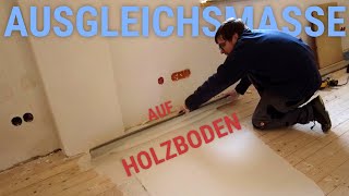 Holzboden nivellieren mit Spachtelmasse SCHÖNOX FS [upl. by Oiramed]