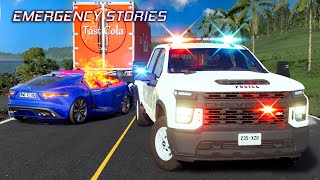 American Police Chases in BeamNG Drive Stories 2 [upl. by Hirschfeld]