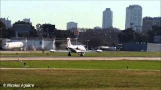 Learjet 25D LVWOC Takeoff Aeroparque Pista 31 [upl. by Gardell]