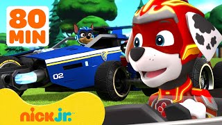 PAW Patrol Coolest Vehicles Rescues amp Adventures 🏎 80 Minute Compilation  Nick Jr [upl. by Cicenia]