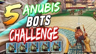 Smite 1 Vs 5 Anubis Bots Challenge [upl. by Drol883]