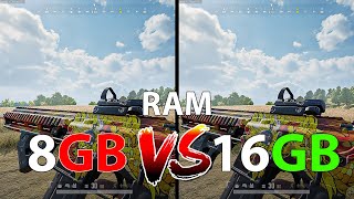 PUBG  8GB RAM VS 16GB RAM  1080p [upl. by Annerahs]