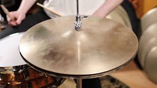 15quot Zildjian A 1960s New Beat HiHat Cymbal Pair 1062g1488g [upl. by Xonk]