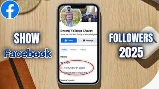 How to Show Followers on Facebook 2025  Facebook Follower Setting 2025 [upl. by Ralleigh]