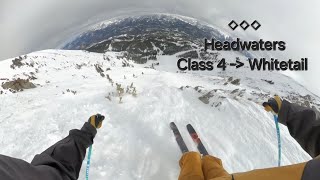 STEEP AND EXPOSED Skiing Class 4 at Big Sky Resort [upl. by Zosema]