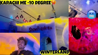 KARACHI ME 10 DEGREE🥵WINTERLAND R2H MOUAZ vlog winterlands [upl. by Birck]