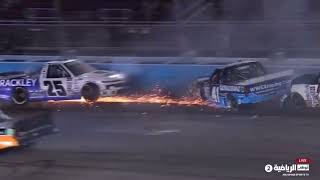 Multi Truck Crash  2023 NASCAR Truck Series Championship at Phoenix [upl. by Merta]