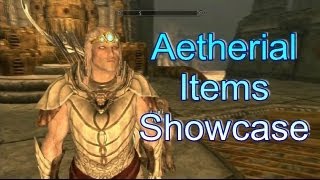 Skyrim Dawnguard Aetherial Crown Shield Staff Showcase Xbox 360 HD [upl. by Morgan]