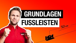 GRUNDLAGEN  Fußleisten richtig montieren Laminat Vinyl und Parkett [upl. by Semela]