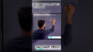 Class 12th Matrices Chapter 3 exercise 3 Transpose Of A Matrix [upl. by Aehsel]