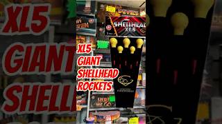 Shellhead XL5 Giant Rockets By Gemstone Fireworks rocket rockets fireworks [upl. by Annanhoj]