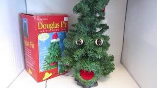 Gemmy Animated Christmas Tree Douglas Fir singing talking vintage holiday fun funny [upl. by Best80]