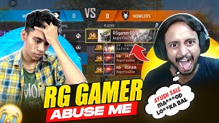 RG Gamer Exposed😡He Abused Me In Live🤬Must Watch [upl. by Drona944]