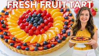 How To Make a Fruit Tart Recipe with Best Cream [upl. by Maibach]