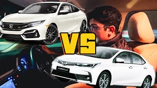 Civic vs Corolla  Never ending argument My opinion as a civic fanboy… [upl. by Airotciv]