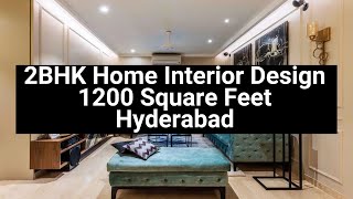 2BHK Home Interior Design 1200 Square Feet Hyderabad [upl. by Linad725]