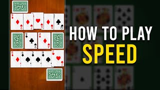 How to play Speed Card game  learn speed game rules [upl. by Abisha]