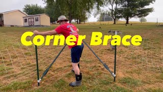 Bracing a Fence Corner Using TPosts amp WedgeLoc Bracket [upl. by Brackett888]