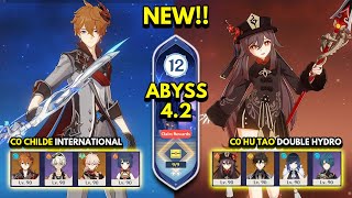 NEW Spiral Abyss 42 Floor 12 9 Stars C0 CHILDE amp C0 HU TAO  Genshin Impact 42 [upl. by Anelehs]