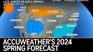 AccuWeather Experts Break Down the 2024 US Spring Forecast [upl. by Zeuqcaj]