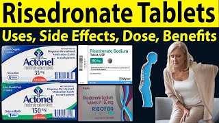 Risedronate sodium 150 mg 35 mg Uses in hindi  Actonel 35 mg for osteoporosis  Uses Side Effect [upl. by Meingoldas]