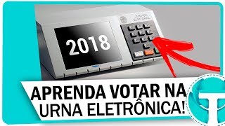 Como votar na URNA ELETRÔNICA  Simulador e ordem de votação [upl. by Slayton572]