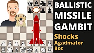 Intercontinental Ballistic Missile Gambit Crushes Agadmators Chess Bot 😱🔥 [upl. by Norvin830]