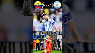 Argentina vs Ecuador penalty shootout messi football viral shorts [upl. by Nellahs489]