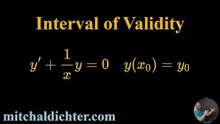 Interval of Validity Example 2 [upl. by Derman840]