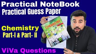 Practical Guess Paper Chemistry  PartI amp PartII Practical Notebook  how to write practical Viva [upl. by Otreblaug]