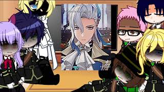 SERAPH OF THE END REACTS TO YN AS FURINA ll GACHA ll SERAPH OF THE END ll REACTION VIDEO [upl. by Darleen]