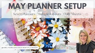 Set Up My May Frankenplanner with Me  How I Use SEVEN Planners [upl. by Amikahs]