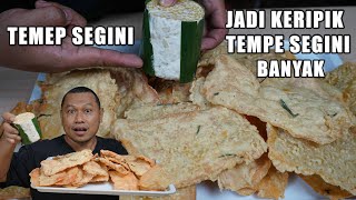 Tempe TIDAK diiris bisa lebih tipis dari ATM TANPA ALAT PENIPIS Jadi banyak [upl. by Naelopan87]