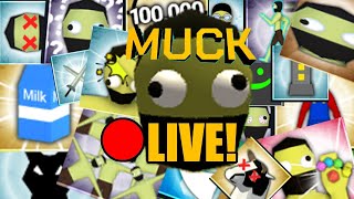 Getting EVERY Achievement in MUCK  🔴Live w Viewers Recording [upl. by Perrins912]