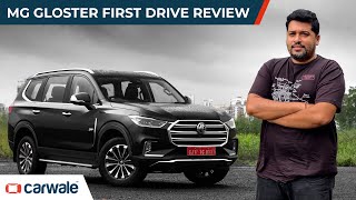 MG Gloster 2020 Review  Is It Good Enough To Beat The Toyota Fortuner  First Drive  CarWale [upl. by Raddy]