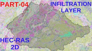 HECRAS 2D How to Create Infiltration Layer for 2D Flood Modeling T4 [upl. by Morocco]