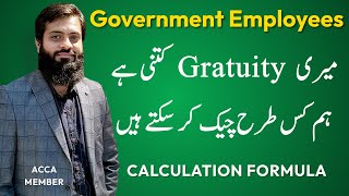 How to Calculate Gratuity of Government Employees  Pension Formula [upl. by Gradey891]