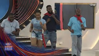 Round 3 Team Red brings the fire – BBNaija  S9  Africa Magic [upl. by Atnauqal]