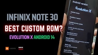 Infinix Note 30  How To Flash Custom ROM Evolution x [upl. by Nosraep]