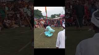 Choti Bachhi Ne Hila Diya  Girl Lathi spin shorts muharram [upl. by Ekyt]