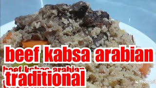 beef kabsa arabian traditional recipe with masala rice so yummy [upl. by Mandy497]