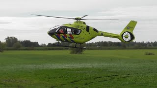 Lifeliner 3 PHDOC vertrekt vanaf de Veerweg Rhenen naar het Gelderse Vallei Ziekenhuis Ede [upl. by Olocin]