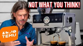 ICUIRE integrated espresso machine from TEMU Why avoid and not for the reasons you think [upl. by Zurc]