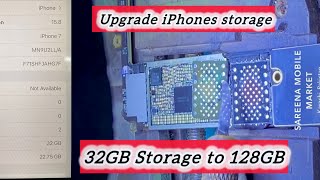 Qamar Wazir is live Upgrade iPhone 7 32GB Storage to 128GB  Increase iPhone storage All Models [upl. by Millur]