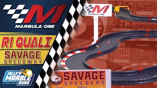 Marbula One Savage Speedway GP Qualifying S1Q1  Marble Race by Jelles Marble Runs [upl. by Ollie615]