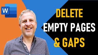 How to Delete a Blank Page in Word that Wont Delete  Including  Delete Blank Page After a Table [upl. by Castera]