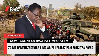 LIMPOPO FM NDI COMRADE NTANYIWA ZA MA DEMONSTRATIONS A MAWA AZIPANI ZOTSUTSA BOMA ZILI PATI [upl. by Nerehs]