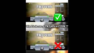 What is the use of FMJ perk in Codm  TNPCG Beginners series CODM part 4 [upl. by Erickson]