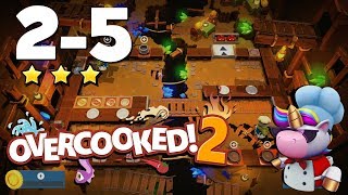 Overcooked 2 Level 25  3 Stars Single Player [upl. by Humfried]